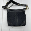Coach Legacy Signature Black Leather Bucket Duffel Shoulder Bag 10402