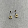Kate Spade Spot The Spade Pave Halo Gold Cubic Zirconia Stud Earrings