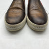 Berluti Calligraphy Brown Playtime Scritto Leather Slip-on Sneakers Mens Size 10