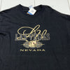 Vintage Las Vegas Nevada Black Short Sleeve Graphic T-Shirt Adult Size Large