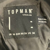 Top Man Dark Gray Zip Up Jacket Men Size 38 Fits Like a Medium