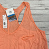 LA Made Orange Boyfriend Tank Top Women Size M NEW Made In USA Breast Pocket