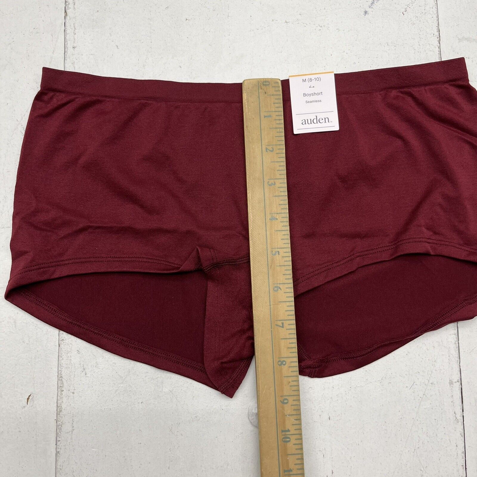 Auden Burgundy Seamless Boyshort Underwear Women's Size Medium NEW