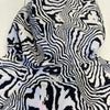 Fila Black White Printed Windbreaker Zip Up Jacket Women’s Size Medium New
