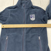 Lands End Blue Full Zip Embroidered Jacket Boys Size Medium NEW