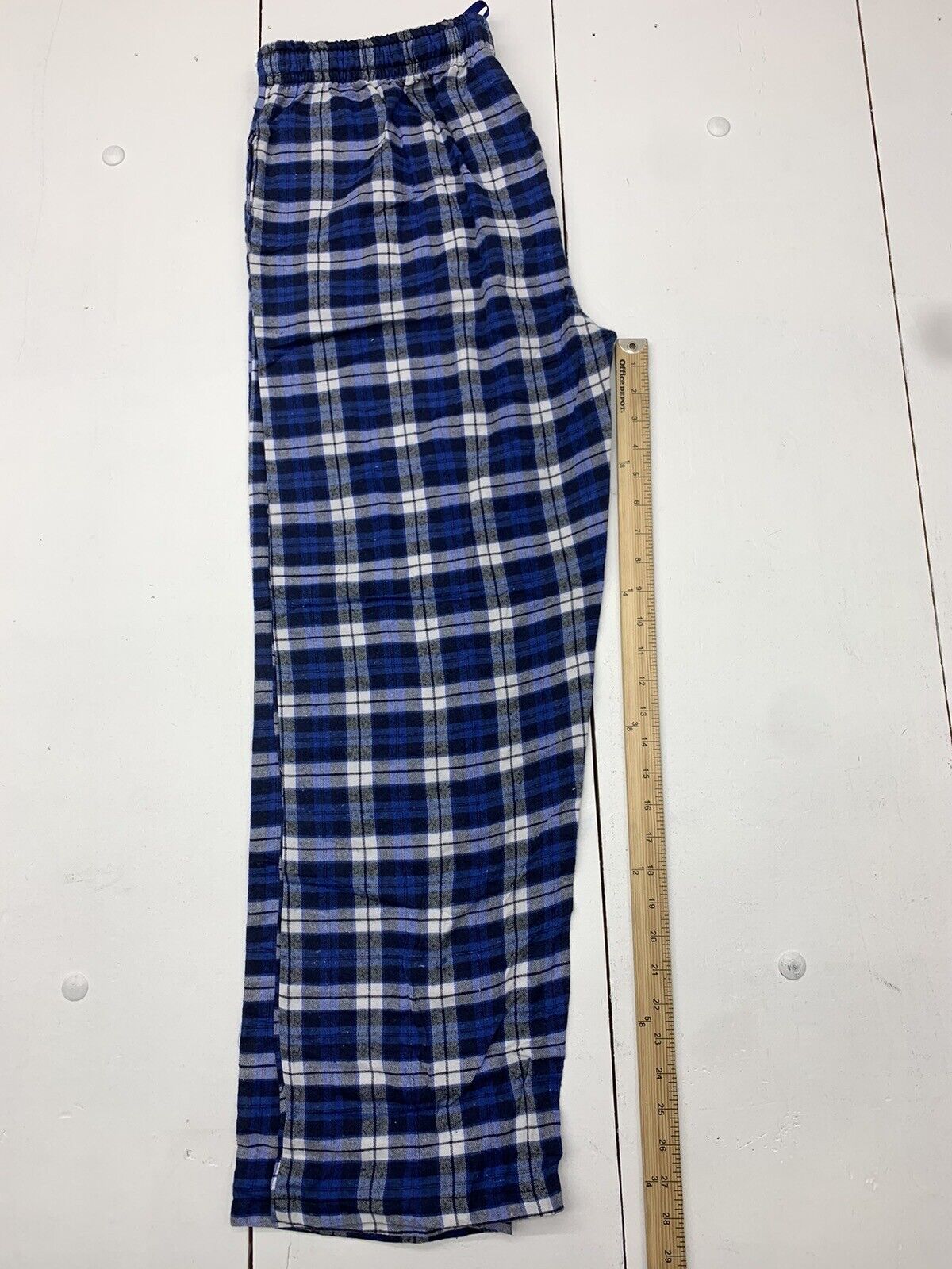 Real Essentials Mens Blue Plaid Pajama Pants Size Large - beyond exchange