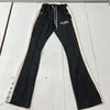 Tulones Black White Classic Track Pants Ankle Snap Accents Adult Size XS NEW