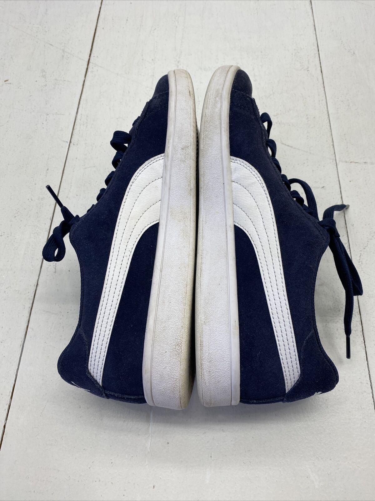 PUMA Suede Smash v2 Sneaker Soft Foam Men's Shoes, Navy Blue, Size 10.5