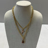 Yertter Gold Key With Lock Pendent Layered Necklace Women&#39;s One Size NEW