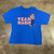 Team Mario Graphic Blue Short Sleeve T-Shirt Adult Size XL *