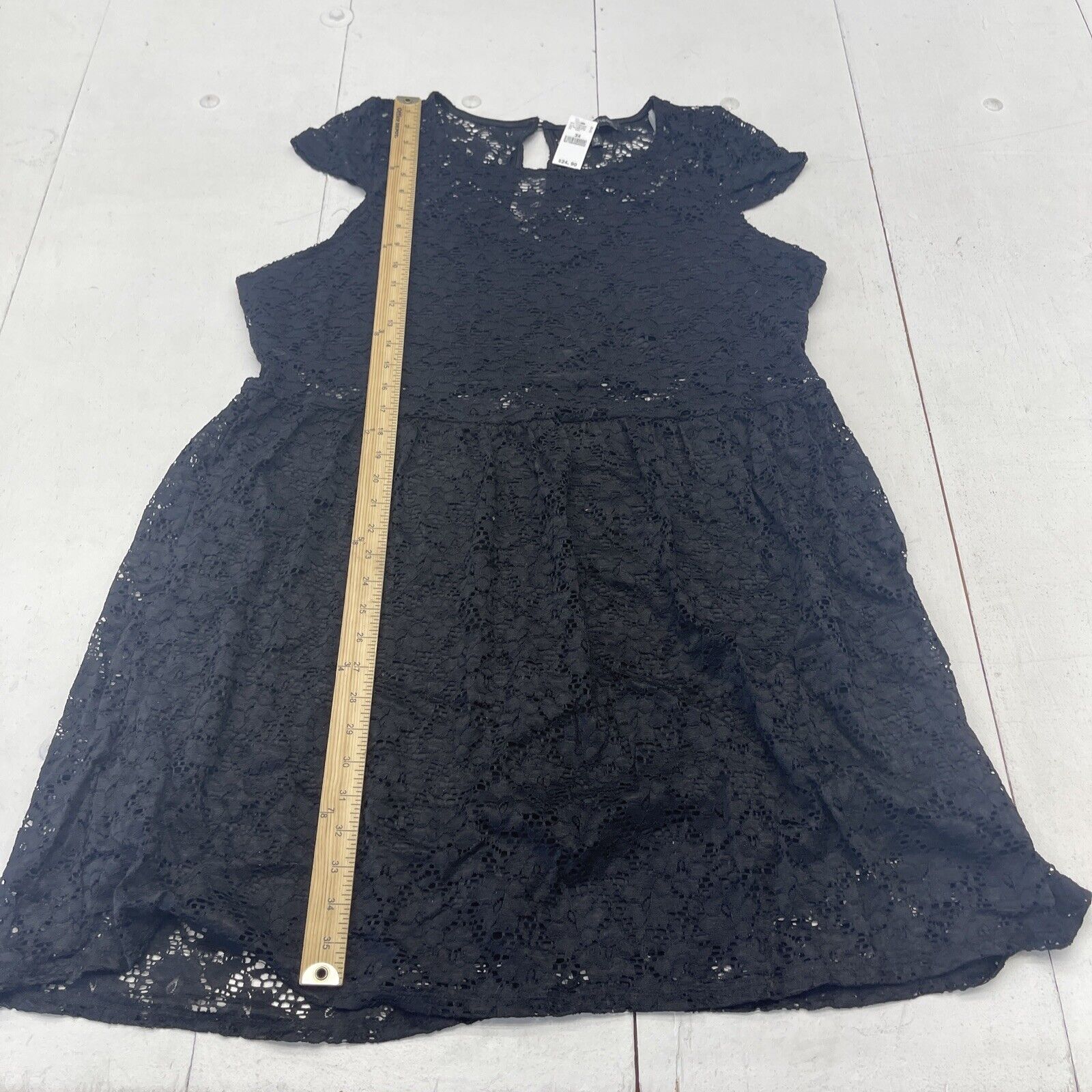 Derek Heart Black Lace Short Sleeve Dress Women's Size 3X New - beyond  exchange