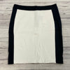 Banana Republic White Navy Panel Maxi Skirt Back Zip Women Size 12 NEW *
