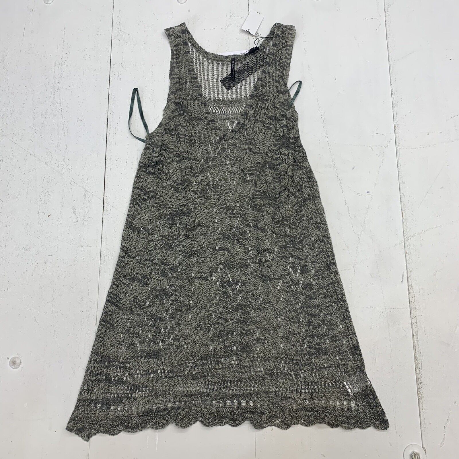 isda & co womens grey black knit cest size XL