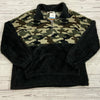 Andree by Unit Boutique Black &amp; Camo 1/4 Zip Pullover Sweater Women Size Large *