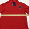 Fanatics DC United Soccer Team Red Long Sleeve Hooded Shirt Women Size S NEW