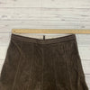 June Womens Brown Leather Suede Lined Skirt size 12