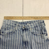 &amp;Denim Womens Blue White Stripped denim Shorts Size8