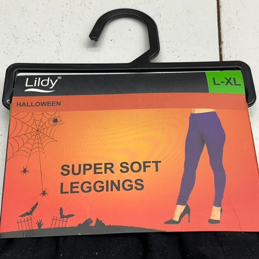 Lildy Black Super Soft Leggings Women's Size L/XL NEW - beyond