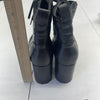 Aerosoles Elena Black Leather Lugged Combat Boots Women’s Size 8