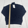 Zara Navy Blue High Neck Long Sleeve Sweater Mens Size Small New