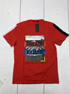 US Icon Co Mens Red Graphic Short Sleeve Shirt Size Large