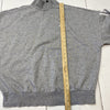 Adidas Gray Mock Neck 3 Stripes Pullover Sweatshirt Womens Size Medium