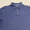 Tommy Bahama Blue Short Sleeve Cotton Blend Polo Shirt Men Size L