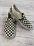 VANS Classic Slip On White/Black Checkered Canvas Skate Shoes Women’s 9.5*