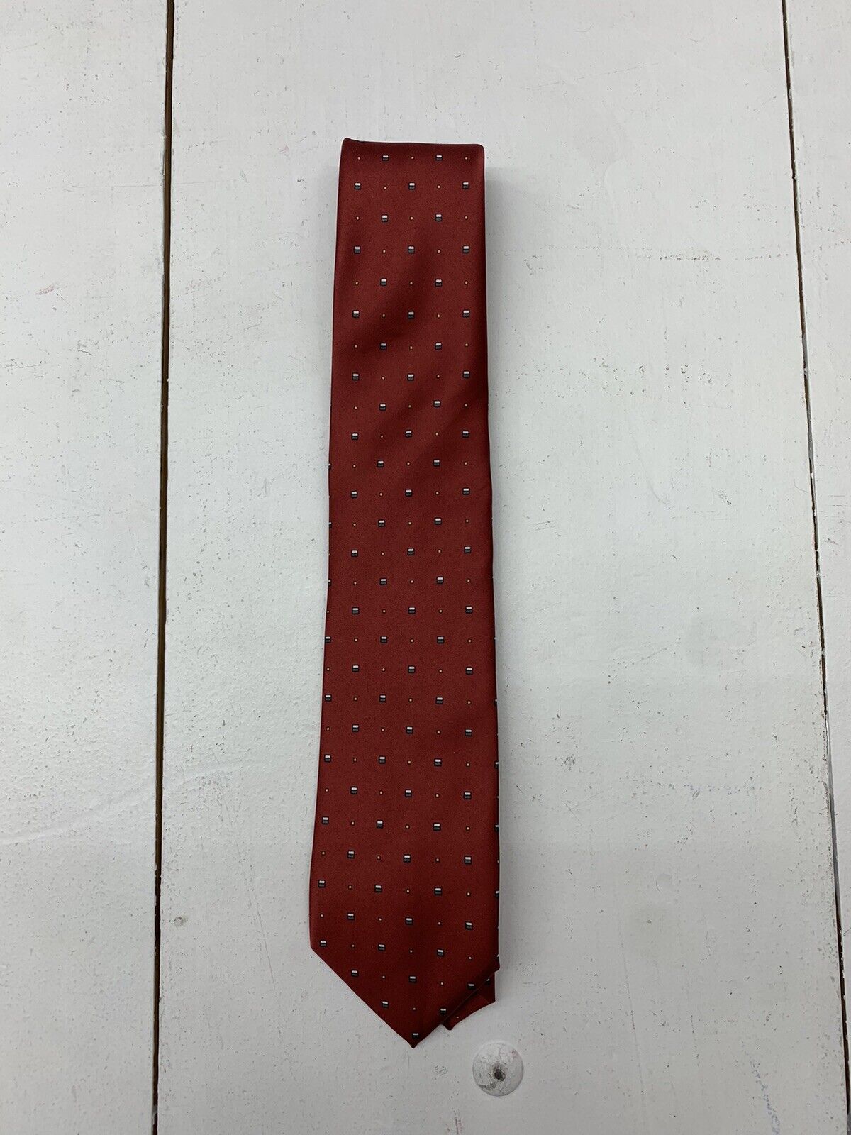 The Capital Grille Red Square Print Neck Tie