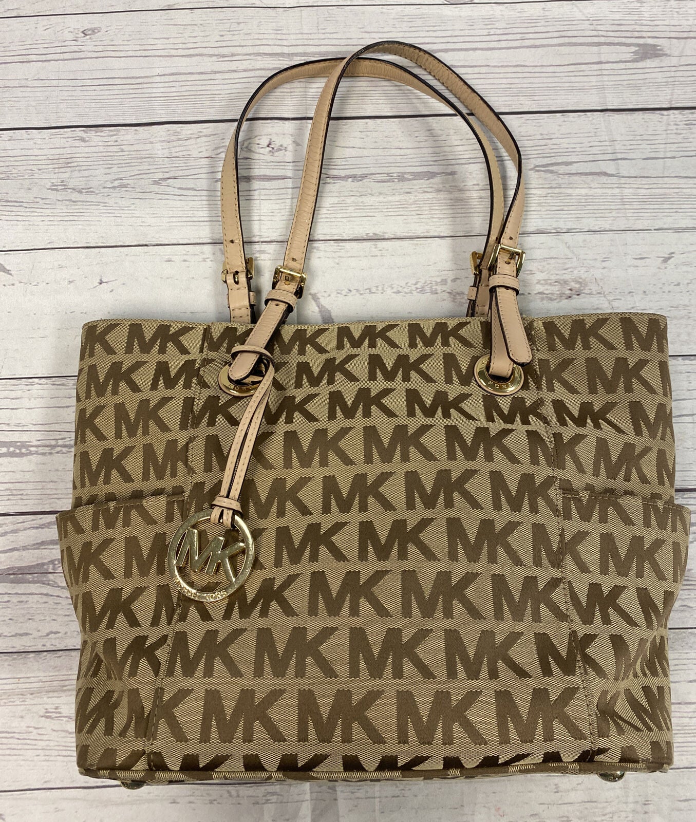 Buy Michael Kors Blue Signature Tote Bag for Women Online | The Collective
