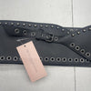 My Accessories London Black Studded Wide Belt Women’s Size Small 95cm New