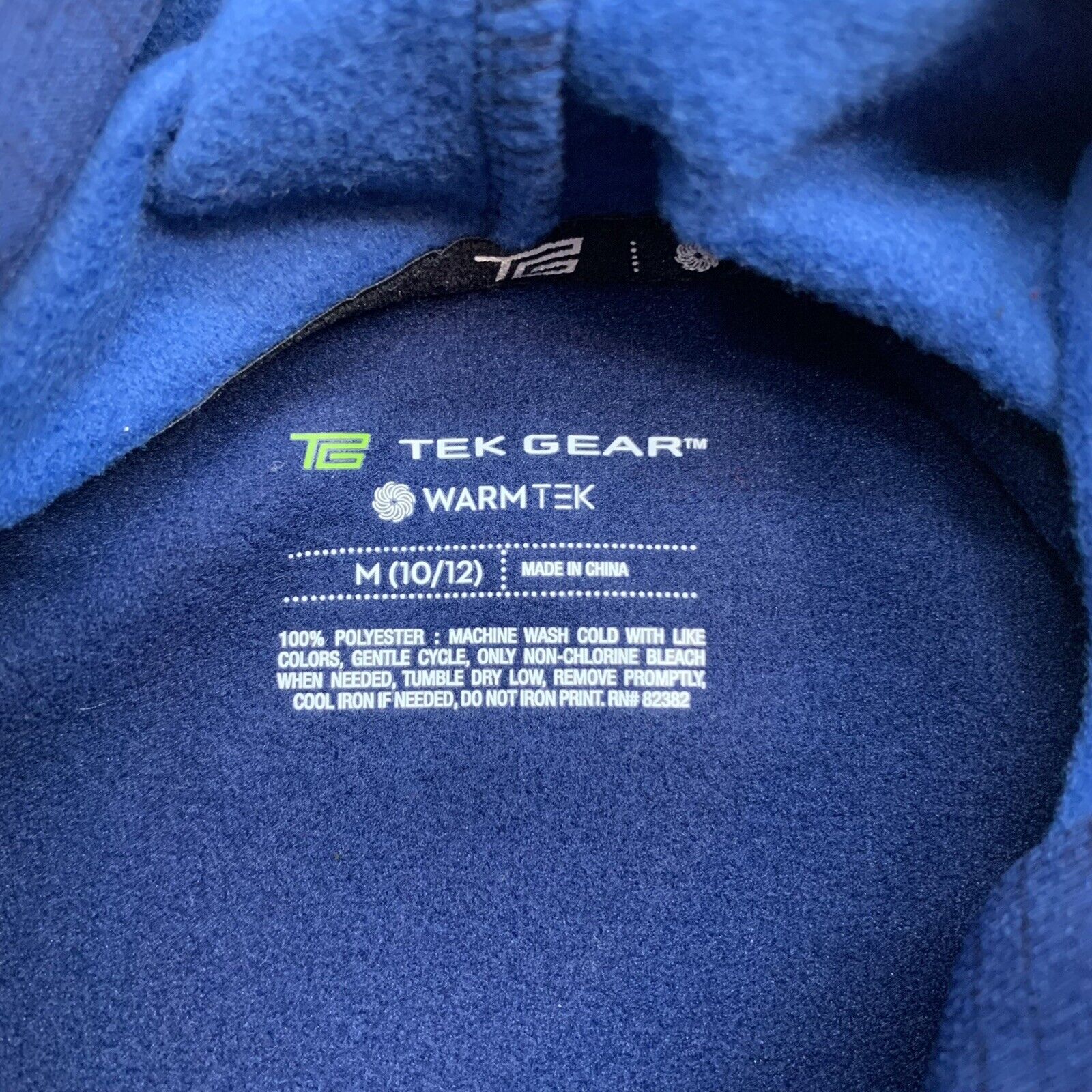 Tek Gear Boys Blue Fleece Graphic Hoodie Size M - beyond exchange