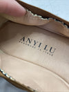 Anyi Lu Cate Brown Multicolor Reptile Print ￼Ballet Flats Shoes Wn Size 40.5*
