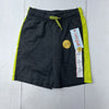 Cat &amp; Jack Charcoal/Yellow Athletic Shorts Boys Size XS (4/5) NEW