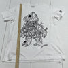 Dumpster Dorks Fish Guts White Short Sleeve T Shirt Mens Size XL