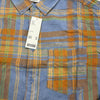 BDG Urban Outfitters Vintage Blue Multicolored Flannel Mens Size Large New