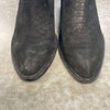 Jeffrey Campbell Ibiza Last Black Boone Nubuck Leather Snake Ankle Boot Size 10