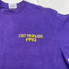Vintage Centrifuge 1990 Purple Camp Short Sleeve T Shirt Mens Size Large USA