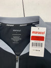 Marucci Mens Black Grey 1/4 Zip Short Sleeve Pullover Size Large