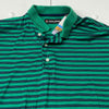 Power Swing Green Striped Short Sleeve Polo Golf Shirt Men Size M