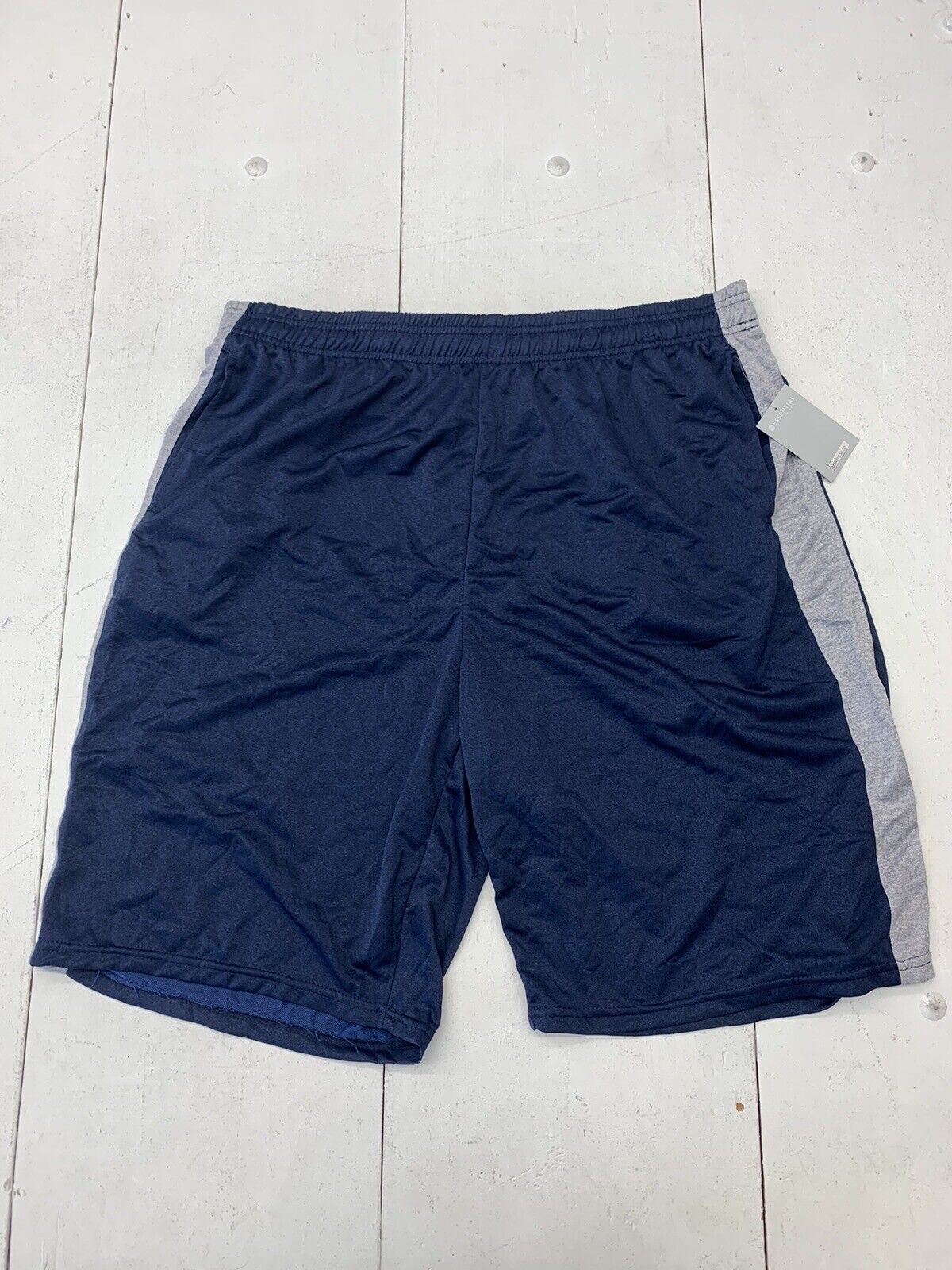 Essential Mens Dark Blue Athletic Drawstring Shorts Size 3XL