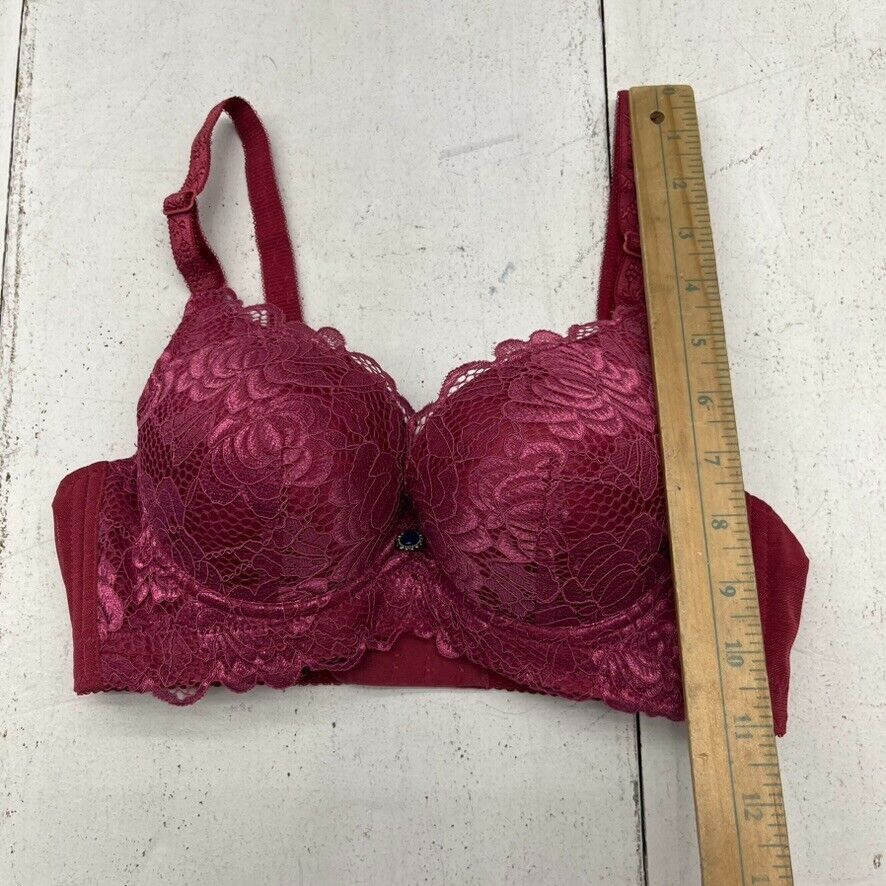 Sister Hood Red Lace Push-Up Bra Women's Size 36/80 NEW - beyond exchange