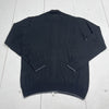 Patrick James Black Grey Merino Wool Zip Up Cardigan Mens Size Large New $198*