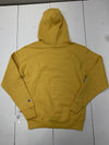 Champion Mens Yellow Pullover Hoodie Size Small