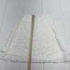 Eileen Fisher White Linen Eyelet Trim Skirt Women’s Medium New
