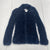 Vintage Miss B Navy Blue Fuzzy Zip-Up Jacket Women's Size S/M*