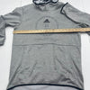 Adidas 3 Stripes Team Issue Badge Of Sport Gray Hoodie Sweatshirt Men Size M *