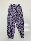 365 Kids By Garanimals Girls Purple Cheetah Print Sweatpants Size 7