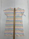Old Navy Girls White Rainbow Color Striped Short Sleeve Size 4T