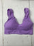 Womens Light Purple Mesh Athletic Sports Bra Size Medium